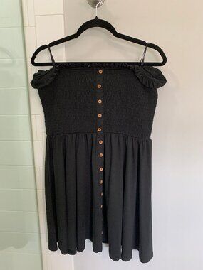 Ardene Womens Black Strapless Mini Tube Dress XL